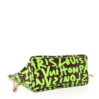 Louis Vuitton Monogram Graffiti Neverfull GM Green 4 of 10