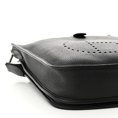 Hermes Taurillon Clemence Evelyne III PM Black 9 of 11
