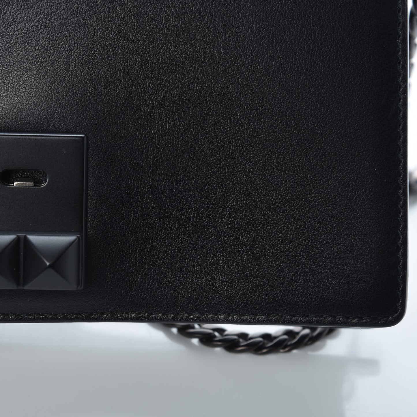City Calfskin Studded Mini Elektra Crossbody Bag Black