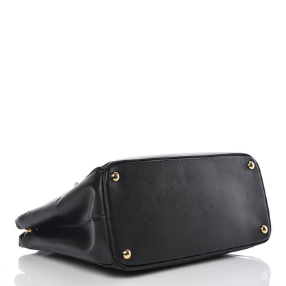 Prada Saffiano Medium Galleria Double Zip Tote Black 4 of 13