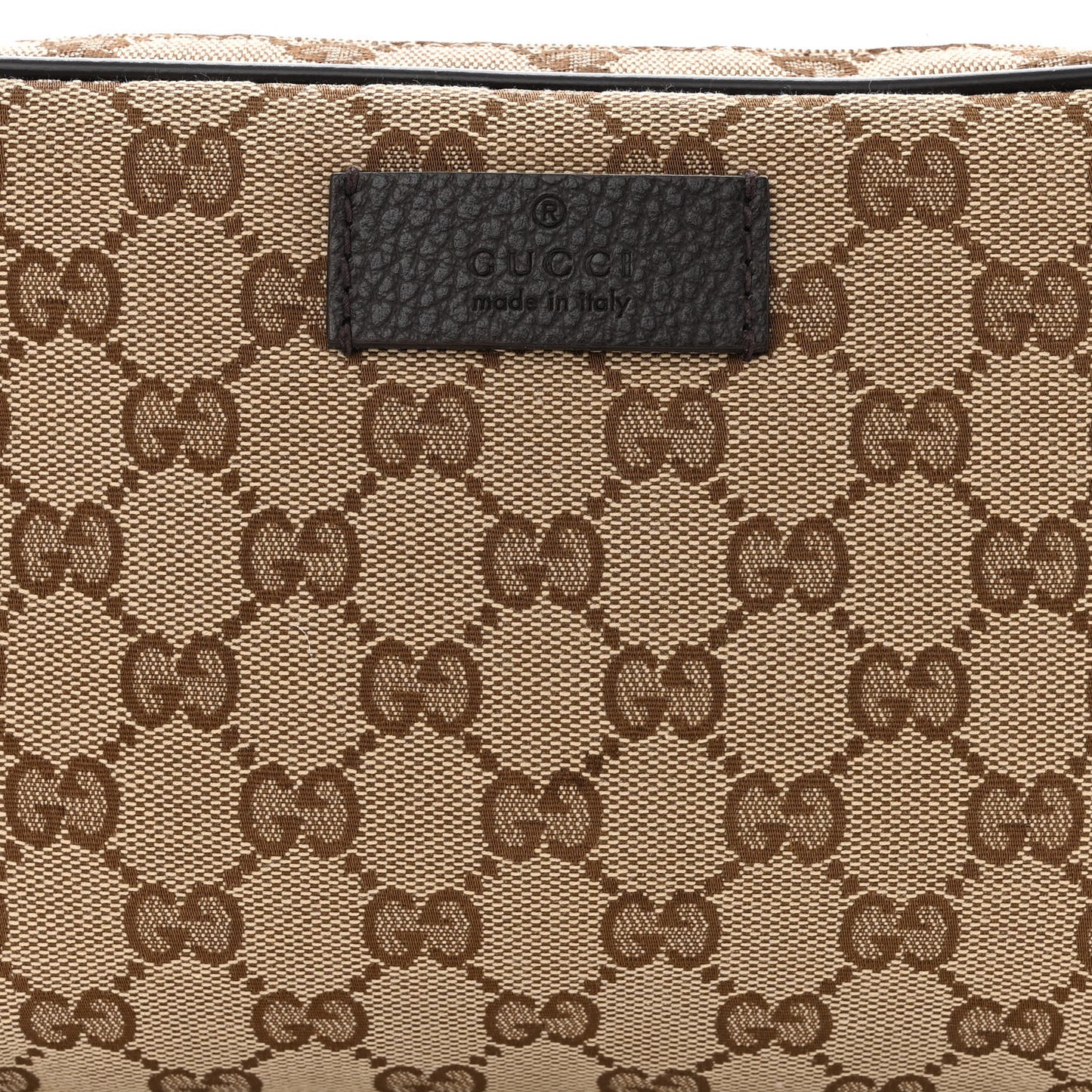 Monogram Dollar Calfskin Belt Bag Beige Ebony Testa di Moro Marrone Scuro