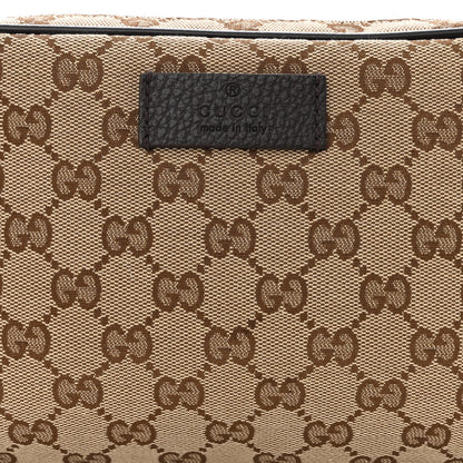 Gucci Monogram Dollar Calfskin Belt Bag Beige Ebony Testa di Moro Marrone Scuro 8 of 11