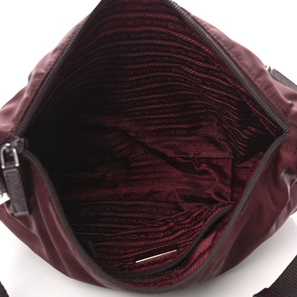 Prada Nylon Vela Messenger Bag Bordeaux 5 of 10