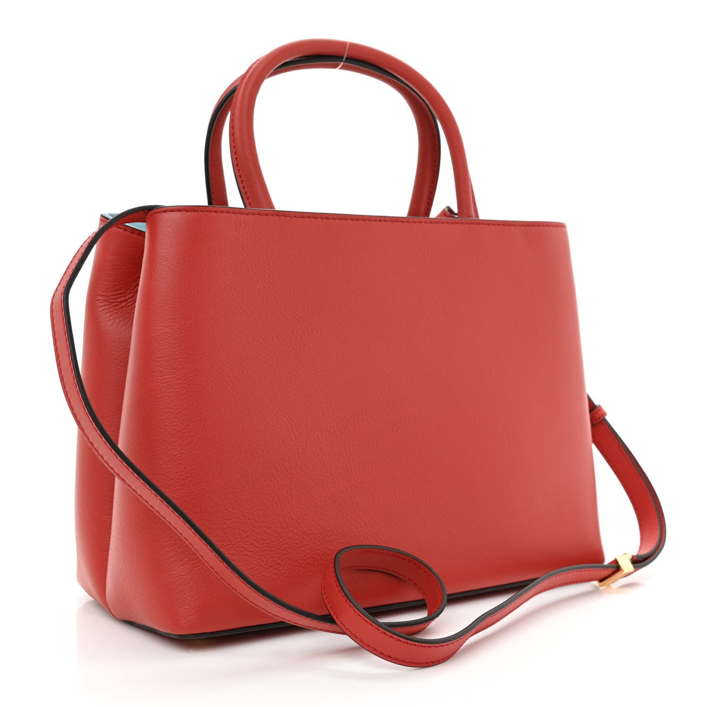 Vitello Dolce Century Petite 2Jours Tote Bloody Mary Turchese Pallido