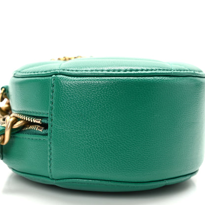 Chanel Goatskin Quilted Chanel 19 Round Clutch With Chain Green 9 of 10