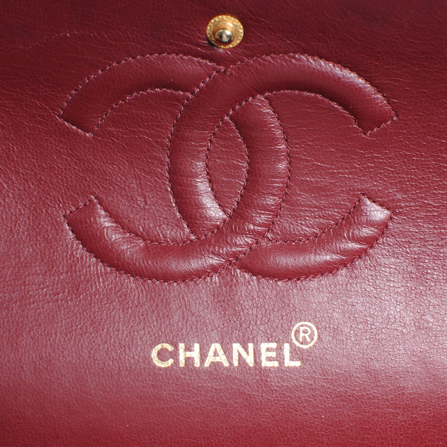 Lambskin Medium Double Flap Black