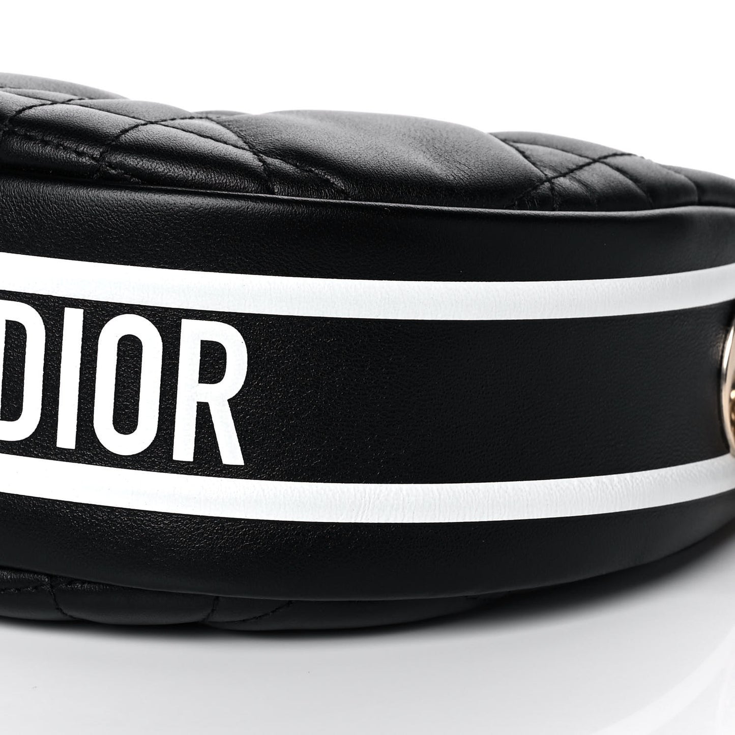 Lambskin Cannage Small Dior Vibe Hobo Bag Black