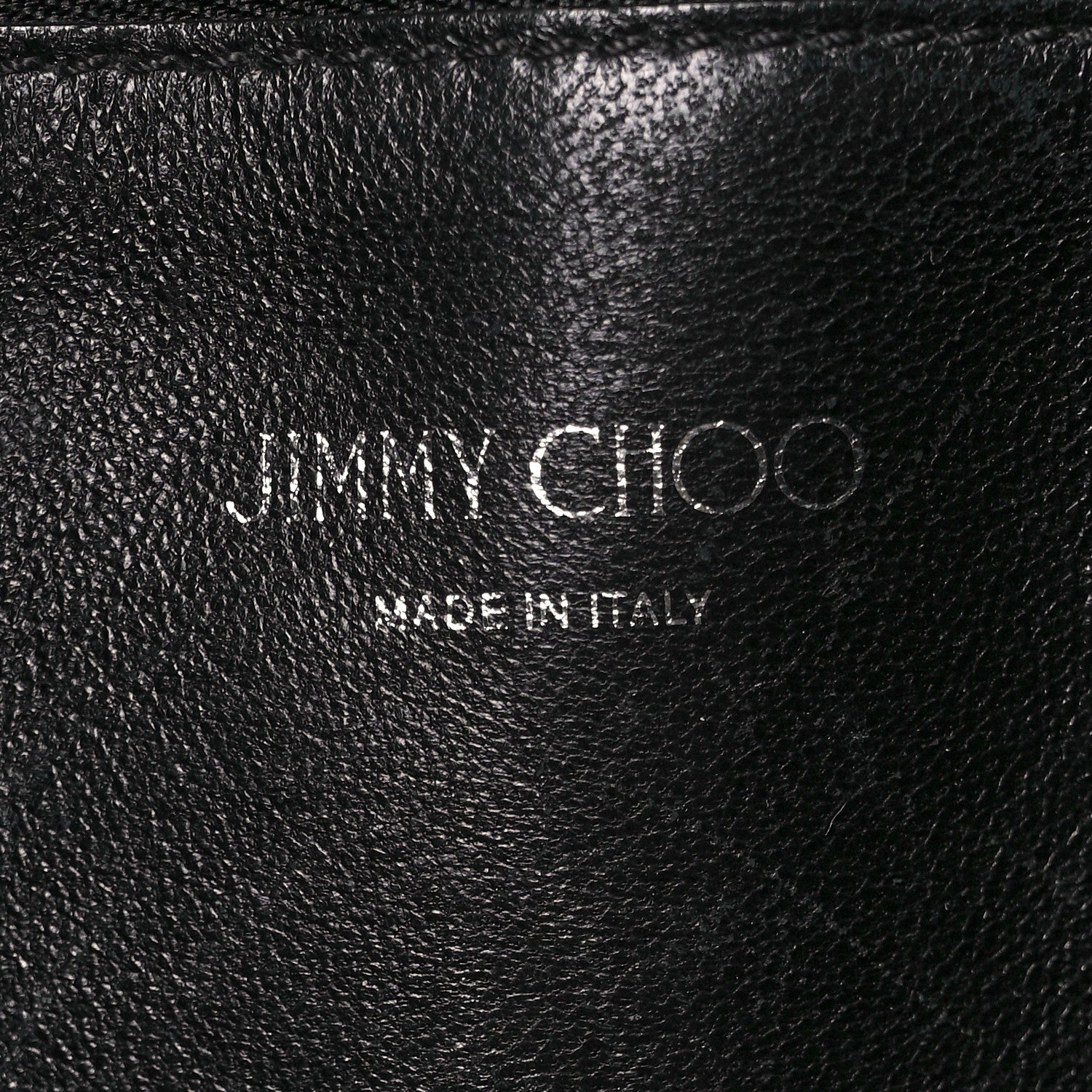 Jimmy Choo Suede Grained Calfskin Twist East West Tote Steel Black 5 of 9