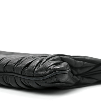Miu Miu Nappa Matelasse Clutch Black 12 of 13