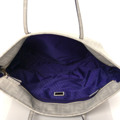 Fendi Zucca Spalmati Small Roll Tote White 5 of 9