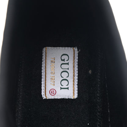 Gucci Econyl Nylon Web Monogram Off The Grid Mens 1977 Tennis High Top Sneakers 12 Black 8 of 9
