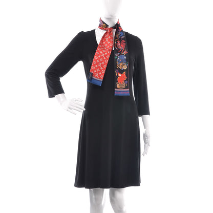 Louis Vuitton Silk Monogram Superstition Bandeau Black 2 of 4