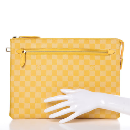 Louis Vuitton Damier Couleurs Kit Clutch Mimosa 2 of 12