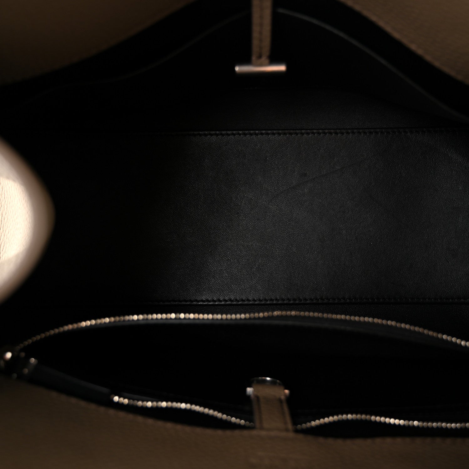The Row Matte Grained Calfskin Margaux Shoulder 12  Dark Taupe 5 of 9