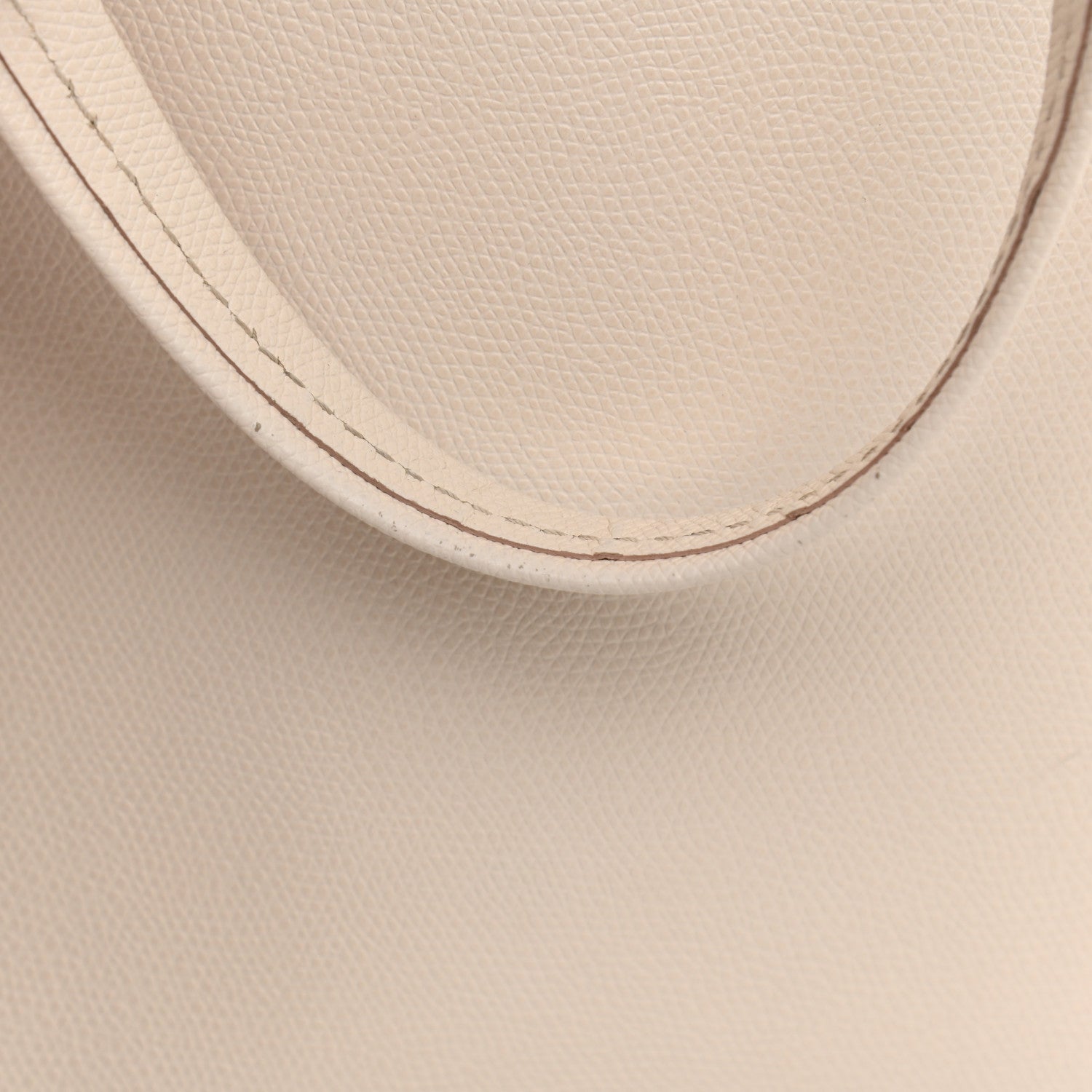 Celine Grained Calfskin Medium Horizontal Cabas Phantom White 11 of 17