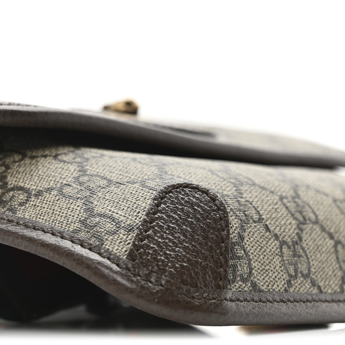 GG Supreme Monogram Neo Vintage Web Belt Bag Brown