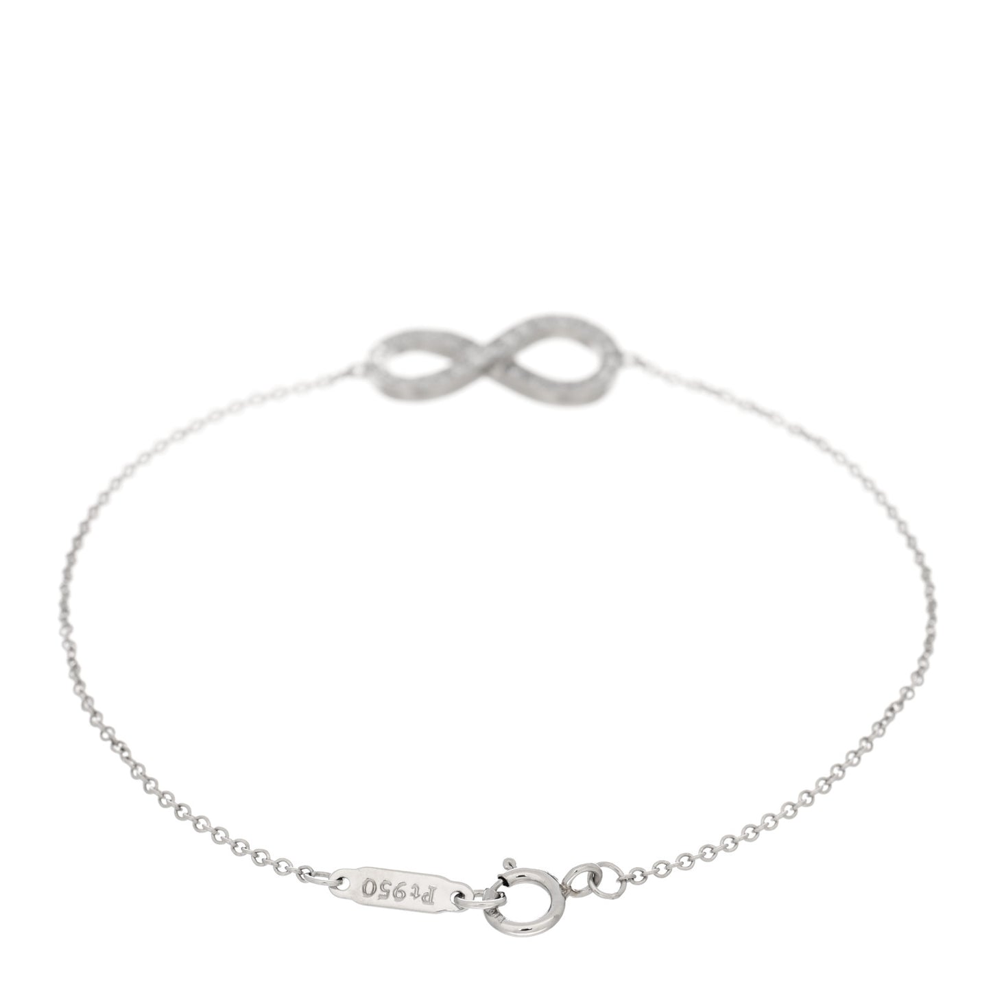Platinum Diamond Infinity Bracelet