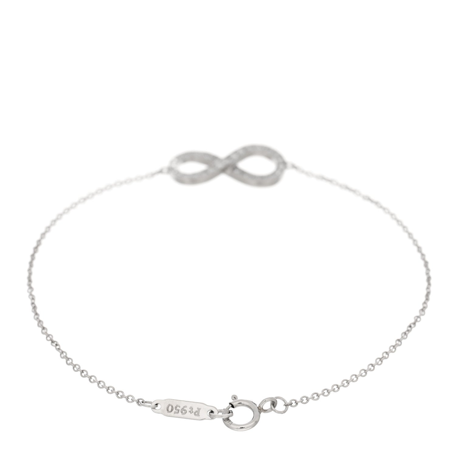 Tiffany Platinum Diamond Infinity Bracelet 2 of 3