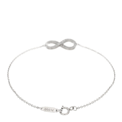 Tiffany Platinum Diamond Infinity Bracelet 2 of 3