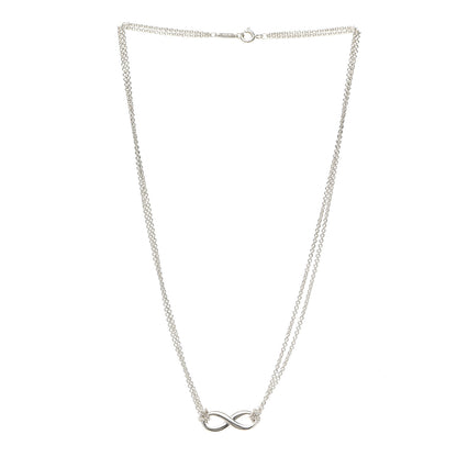 Tiffany Sterling Silver Infinity Pendant Necklace 3 of 5