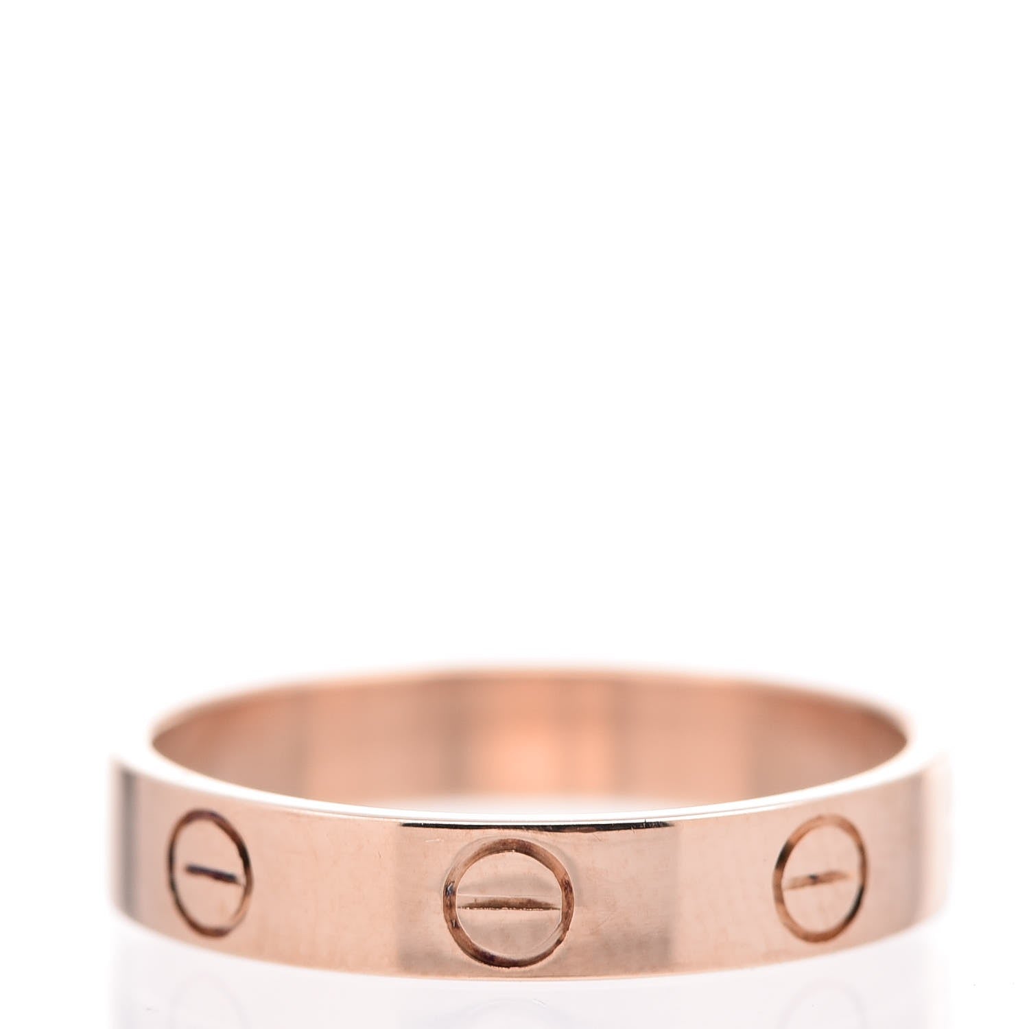 Cartier 18K Pink Gold 3.5mm LOVE Wedding Band Ring 53 6.25 3 of 5