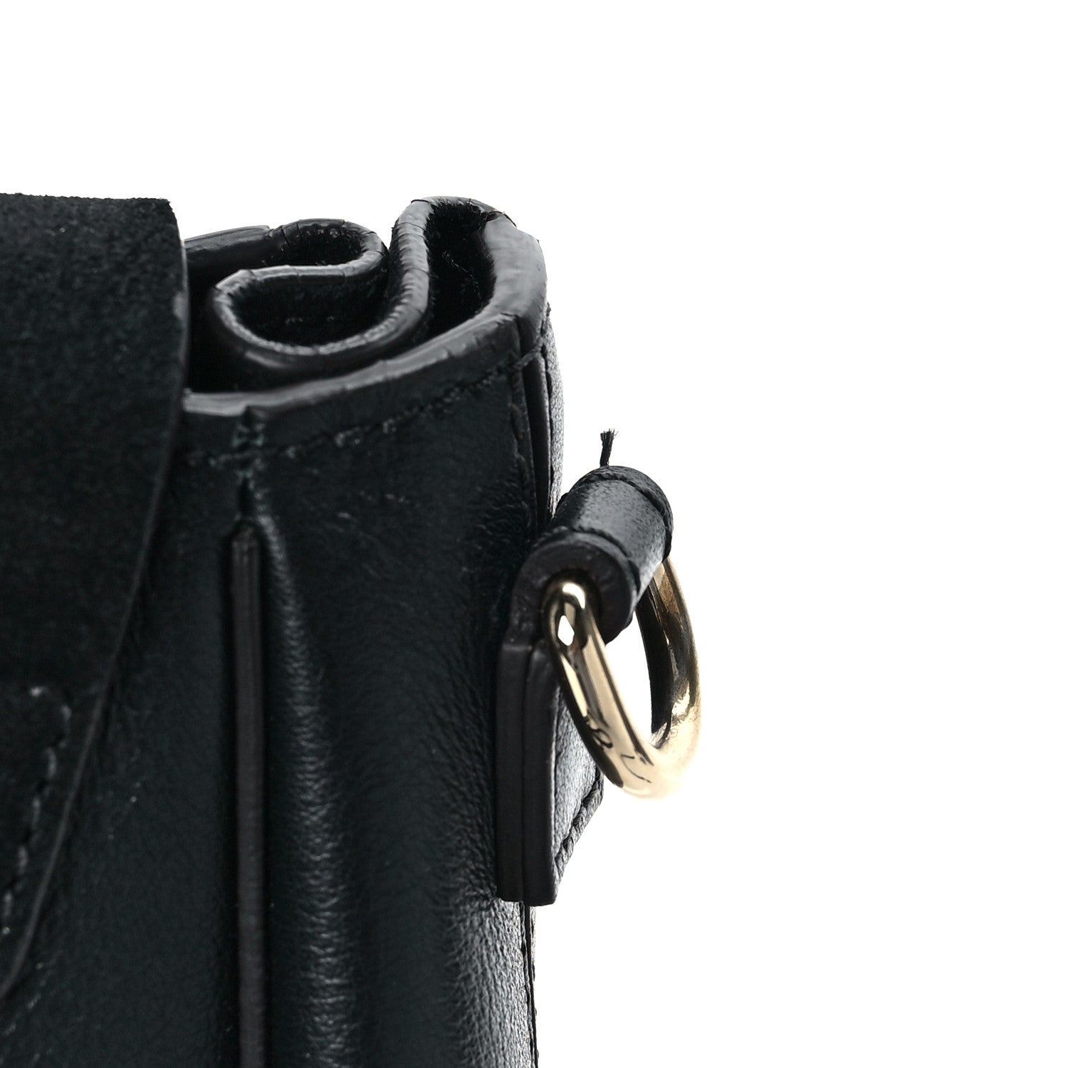 Chloe Suede Calfskin Medium Faye Backpack Black 9 of 9