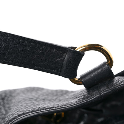 Prada Vitello Daino Side Pocket Tote Black 23 of 25