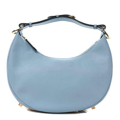 Fendi Vitello Grace Matte Small Fendigraphy Hobo Bag Azzurro Baby 1 of 9