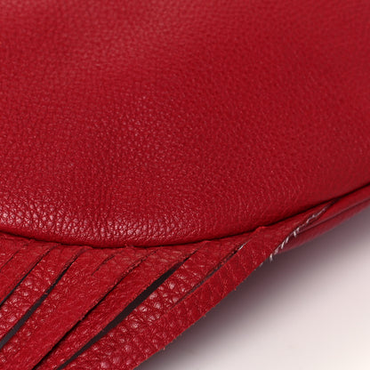 Gucci Cellarius Calfskin Large New Jackie Nouveau Fringe Hobo Red Flame 11 of 13