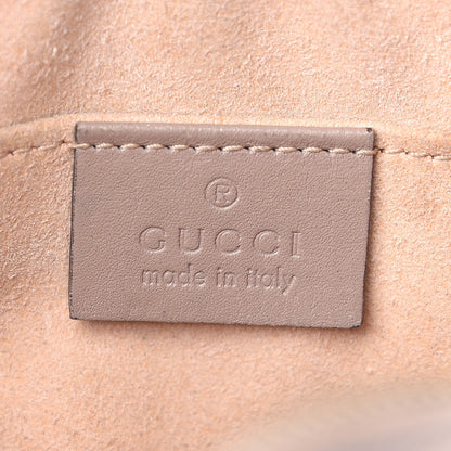 Gucci Calfskin Matelasse Mini GG Marmont Chain Shoulder Bag Porcelain Rose 6 of 9