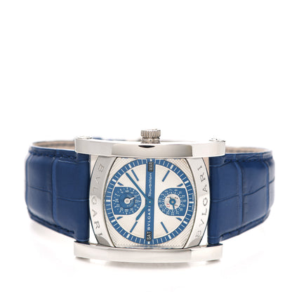 Bulgari Platinum Alligator 38mm Assioma Tourbillon Perpetual Calendar Automatic Watch 2 of 5