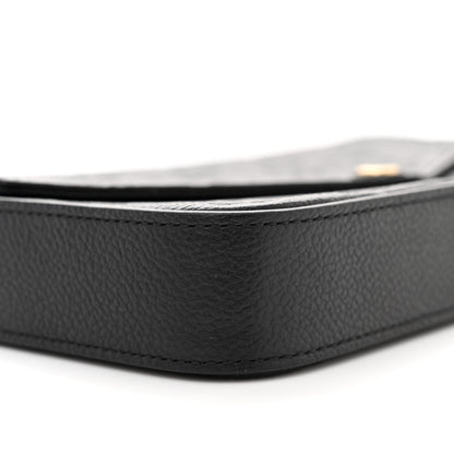 Louis Vuitton Empreinte Pochette Felicie Chain Wallet Black 10 of 13