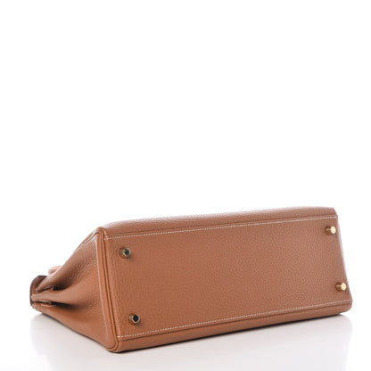 Hermes Togo Kelly Retourne 32 Gold 5 of 38
