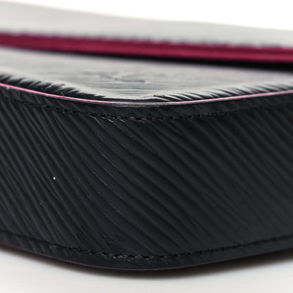 Louis Vuitton Epi Pochette Felicie Black Hot Pink 12 of 13