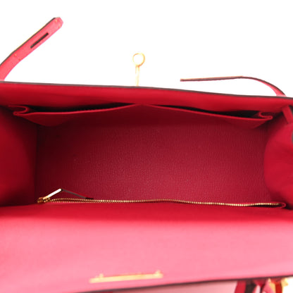 Hermes Epsom Kelly Sellier 28 Rose Extreme 5 of 14