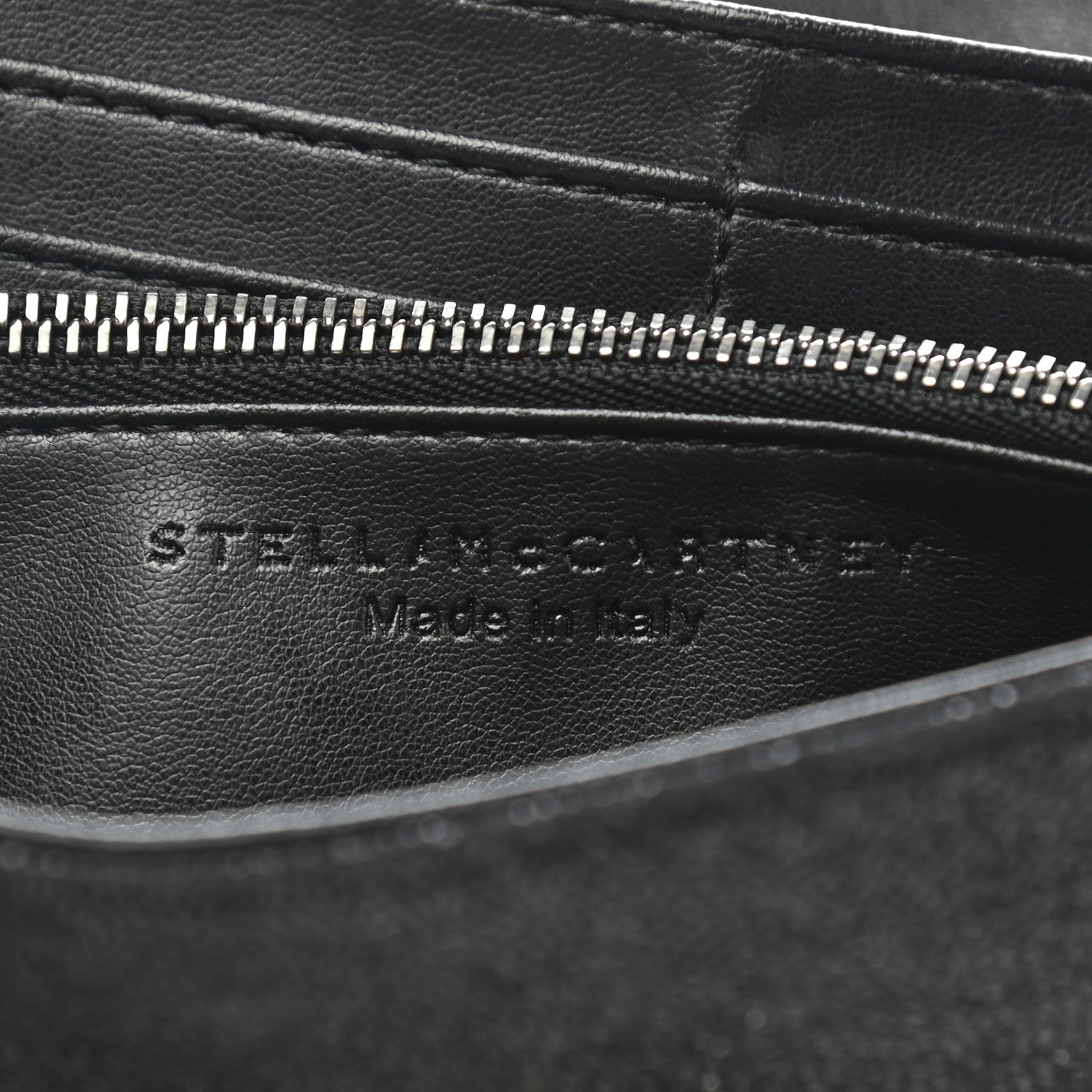 Stella McCartney Shaggy Deer Falabella Flap Wallet Black 6 of 7