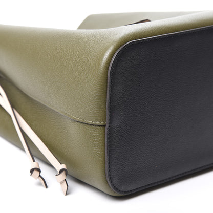 Louis Vuitton Calfskin Lockme Bucket Laurier Green Toffee Latte Beige Black 5 of 9