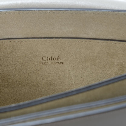 Chloe Suede Calfskin Small Faye Shoulder Bag Motty Grey 8 of 9
