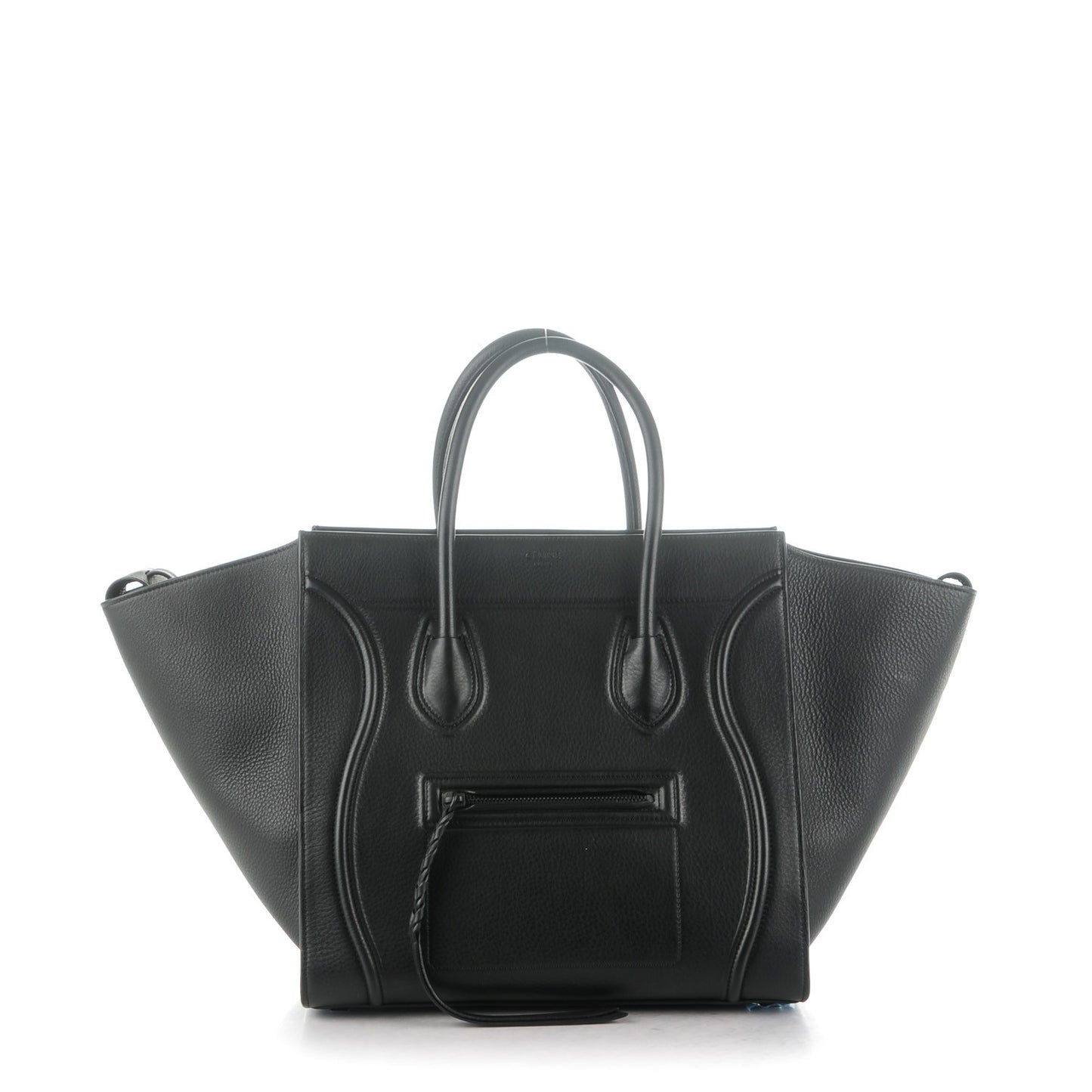 Supple Calfskin Medium Phantom Luggage Black