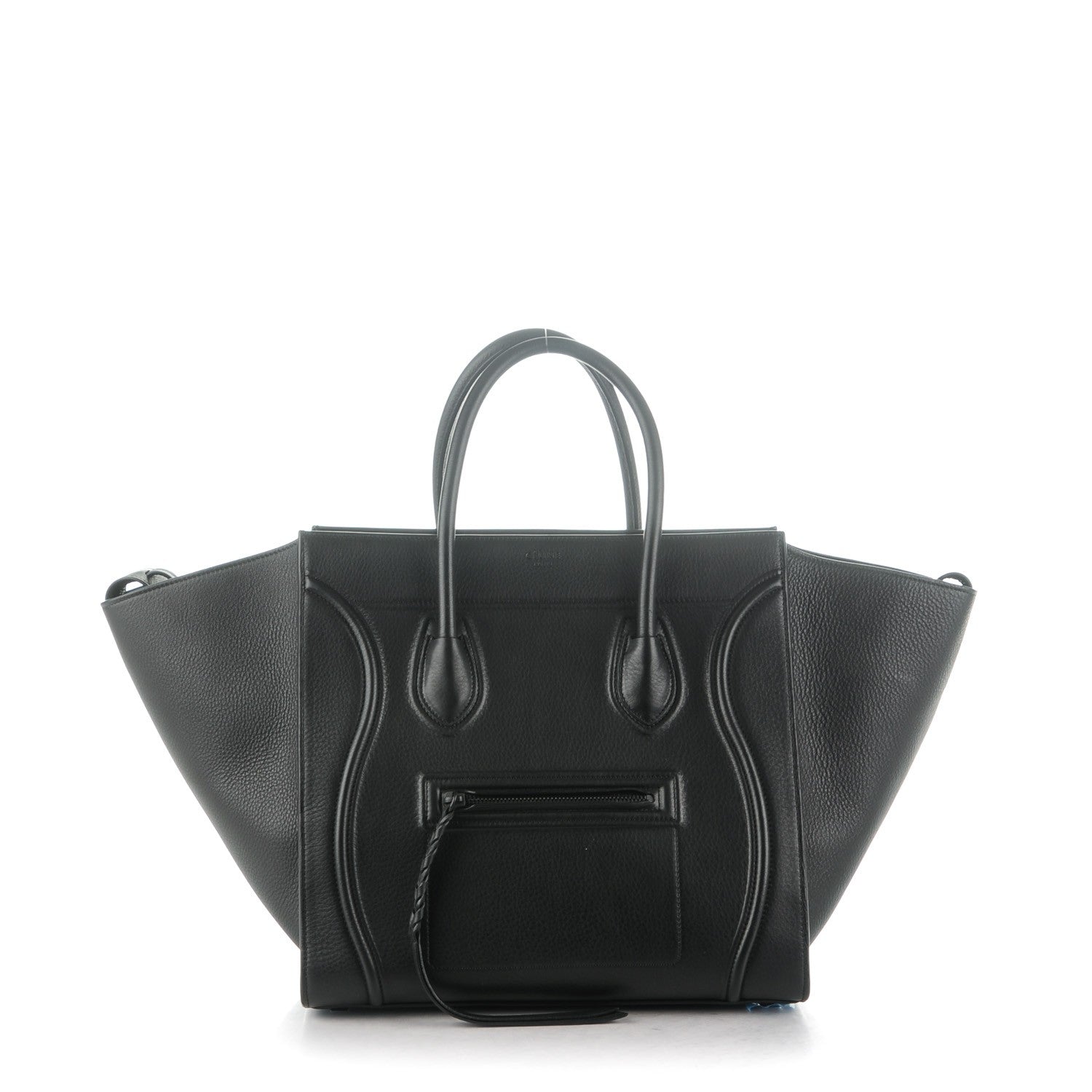 Celine Supple Calfskin Medium Phantom Luggage Black 1 of 9