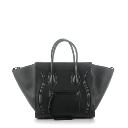 Celine Supple Calfskin Medium Phantom Luggage Black 1 of 9