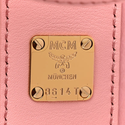 MCM Visetos Medium Liz Reversible Shopper Tote Blossom Pink 9 of 11