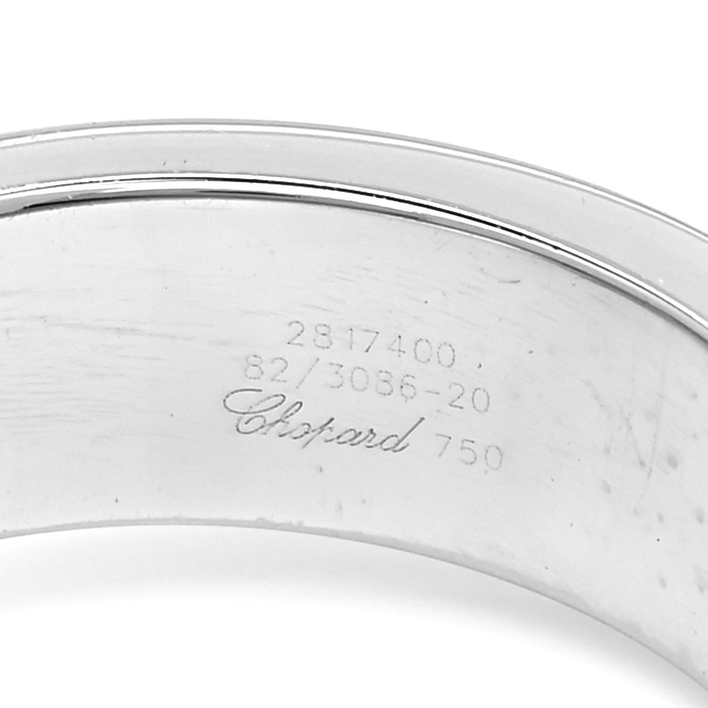 18K White Gold Diamond Happy Diamond Circle Ring 52 6