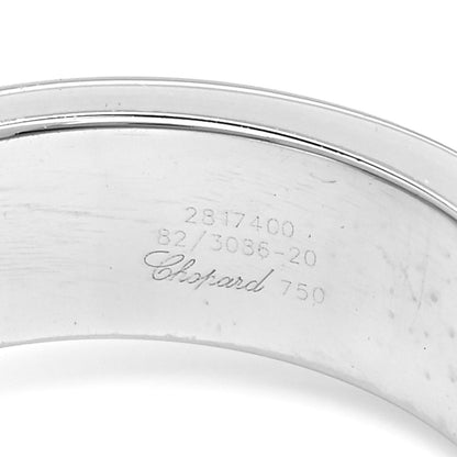 Chopard 18K White Gold Diamond Happy Diamond Circle Ring 52 6 4 of 4