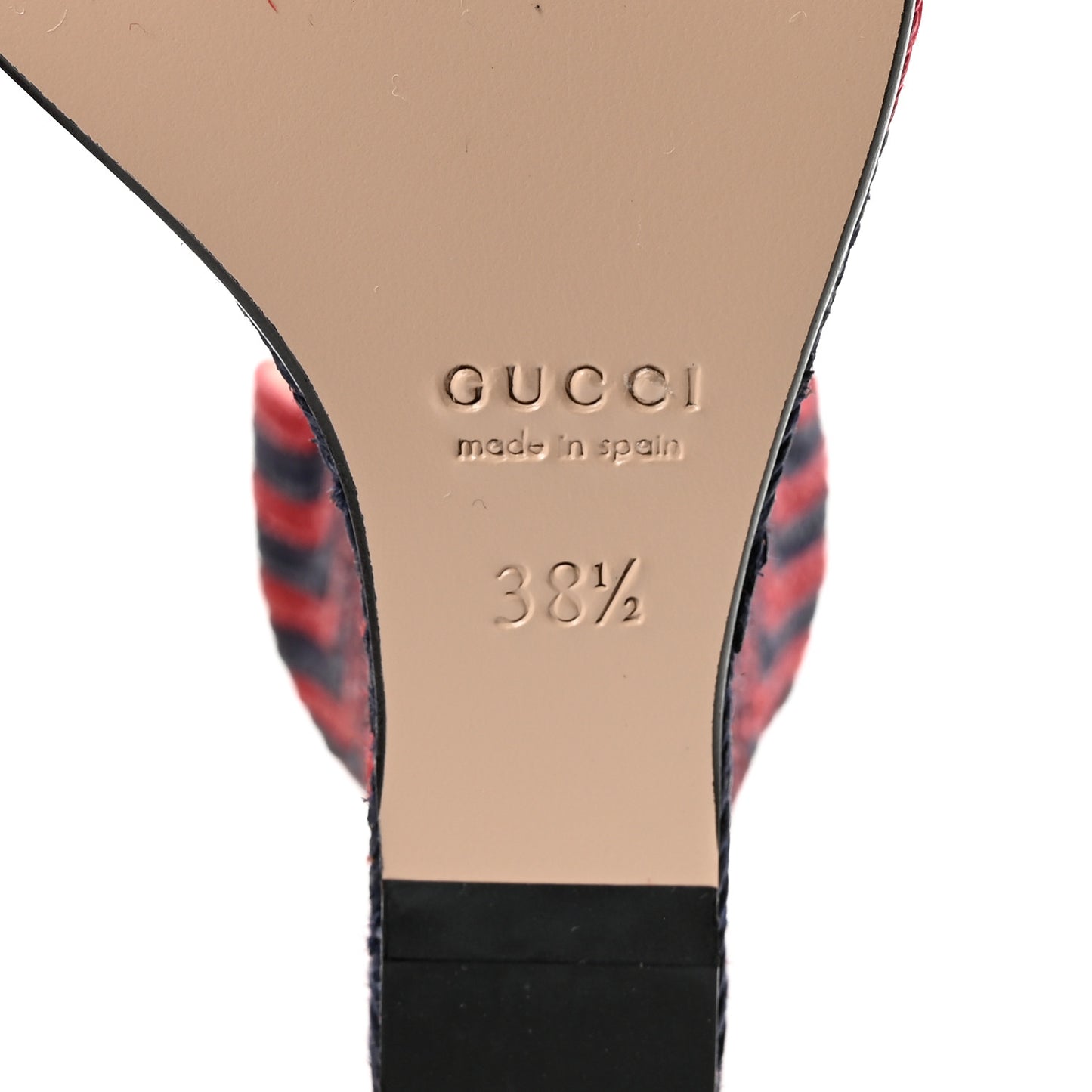 Kid Scamosciato Espadrille Platform Wedge Sandals 38.5 Red Blue