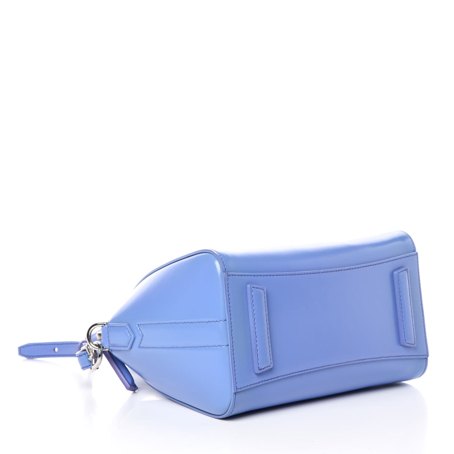 Shiny Lord Calfskin Mini Antigona Blue