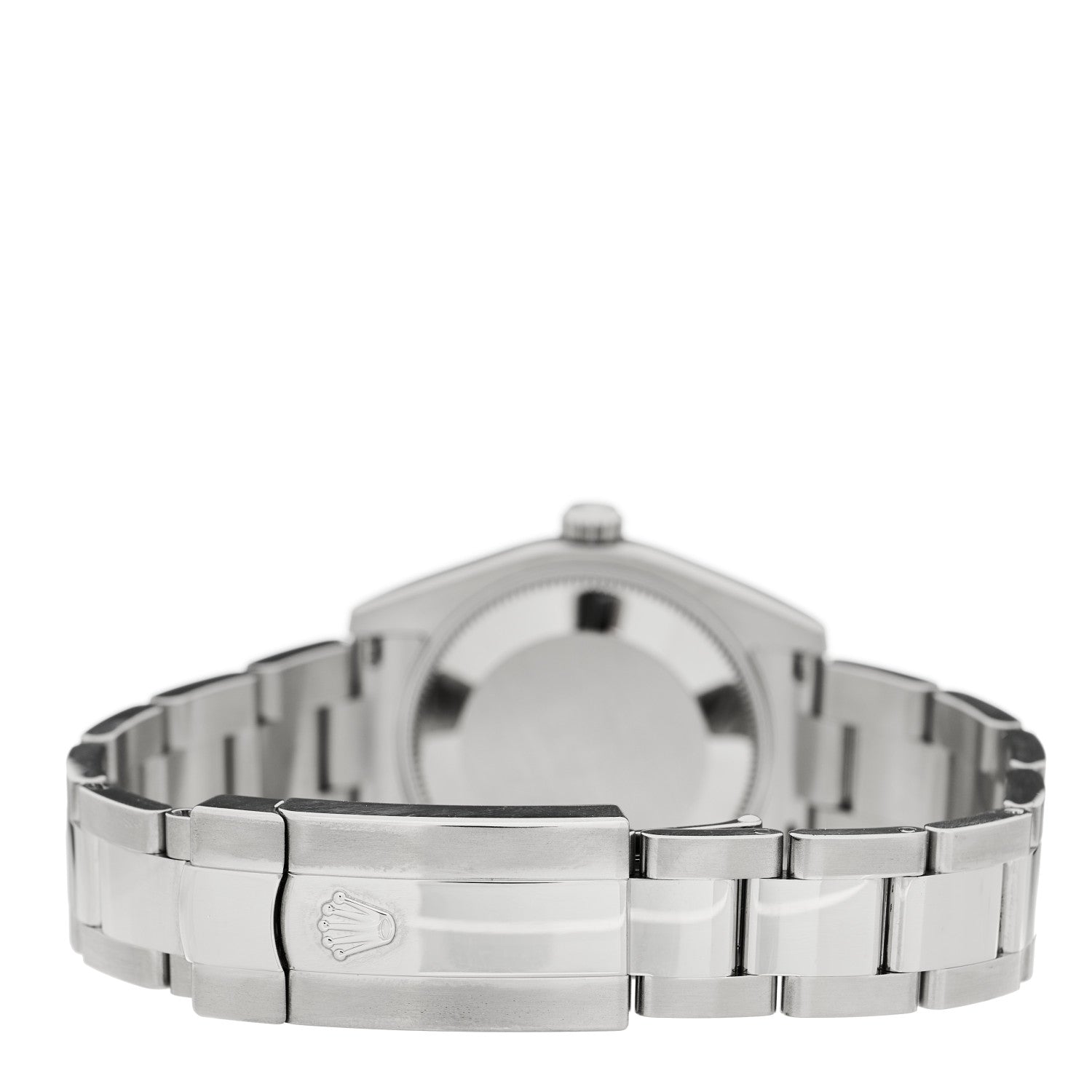 Rolex Stainless Steel 18K White Gold 31mm Oyster Perpetual Datejust Watch Black 178274 3 of 5