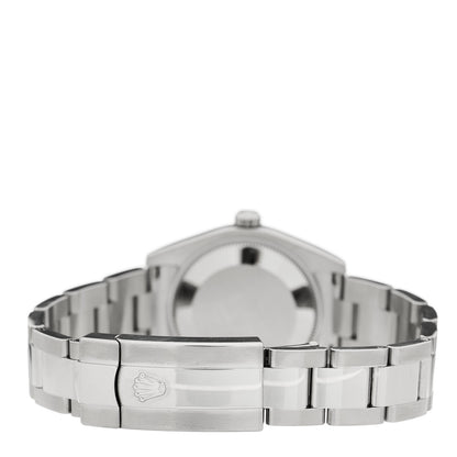 Rolex Stainless Steel 18K White Gold 31mm Oyster Perpetual Datejust Watch Black 178274 3 of 5