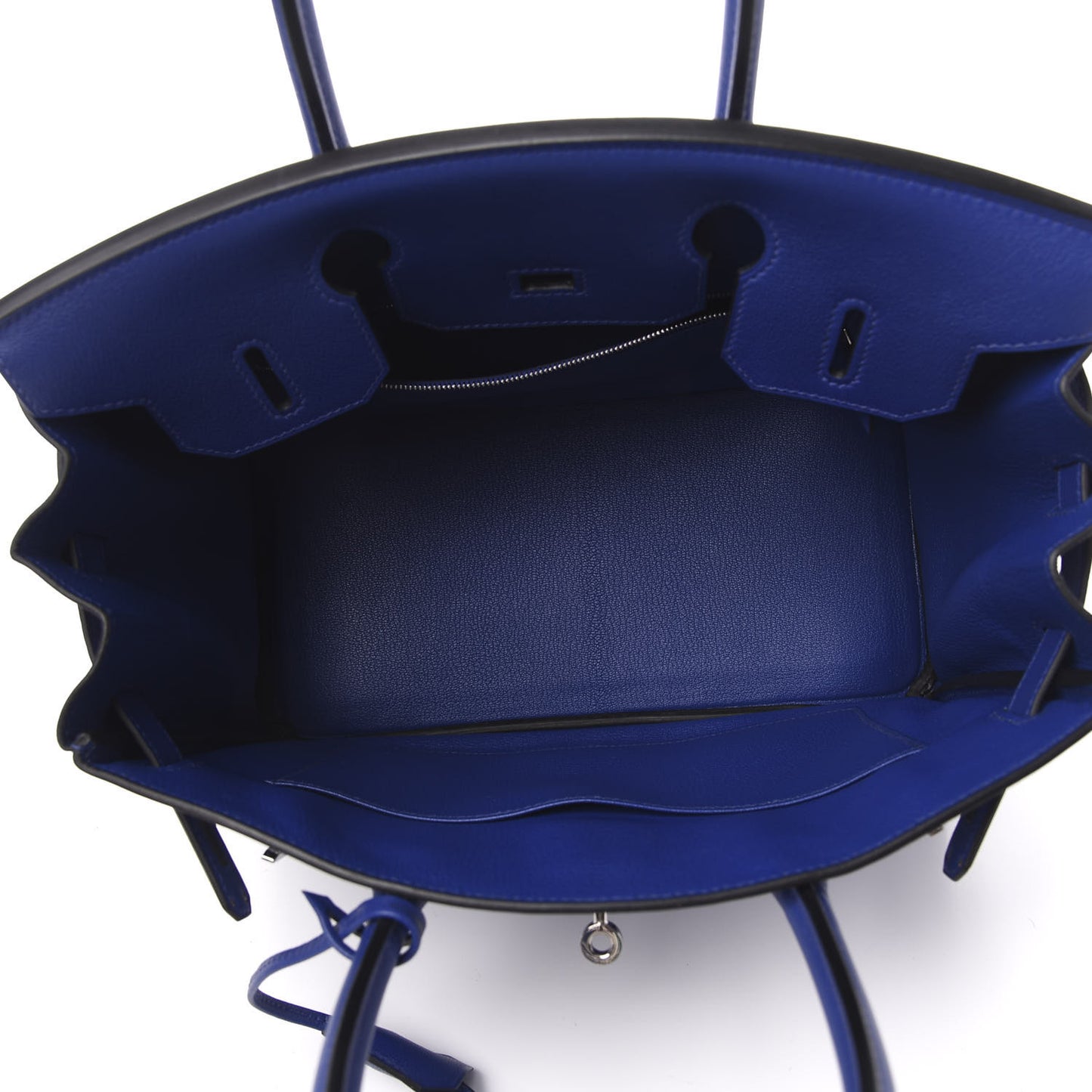 Taurillon Novillo Birkin 30 Bleu Electrique