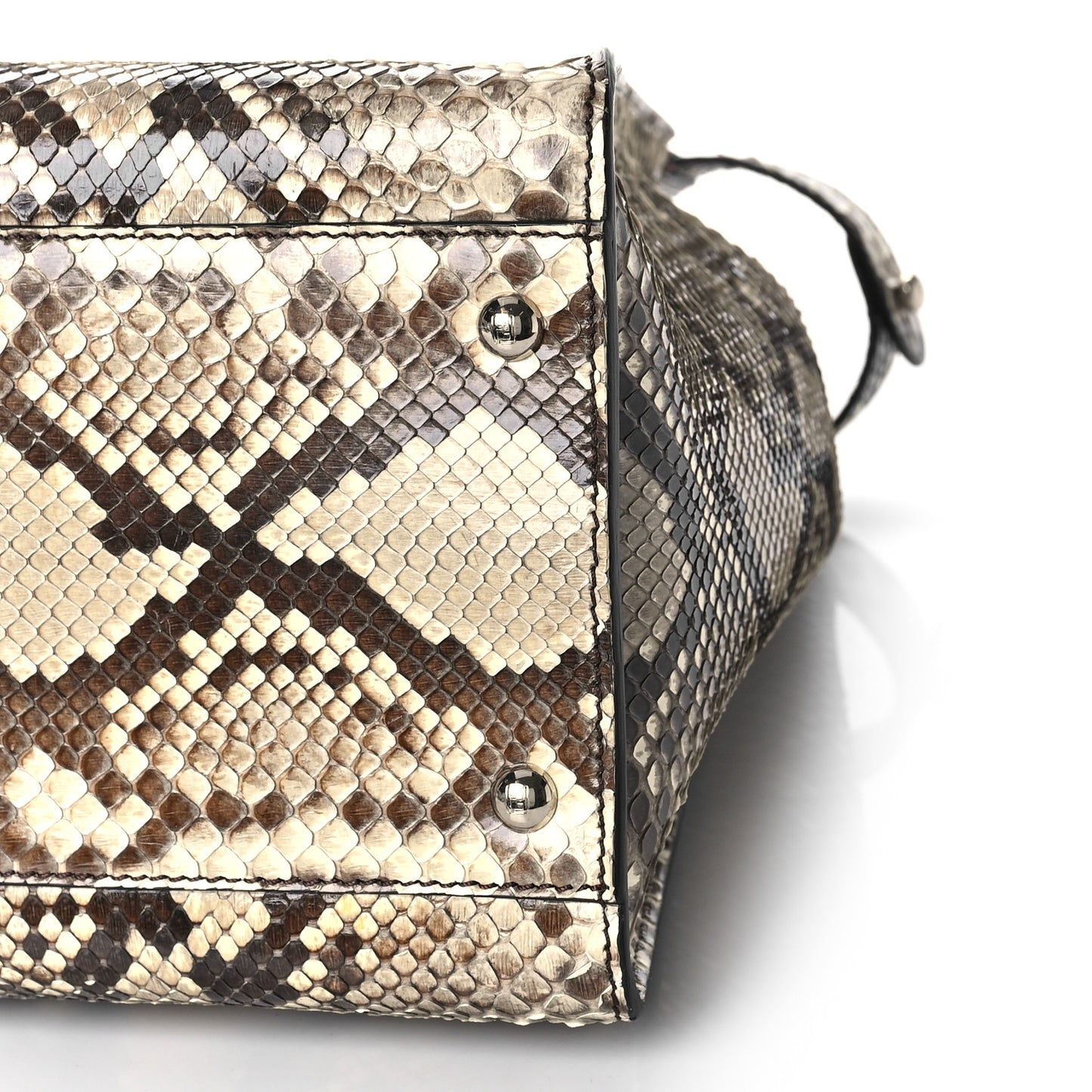 Snakeskin Crocodile Monster Eyes Large Peekaboo Iconic Satchel Roccia Magenta Girasole